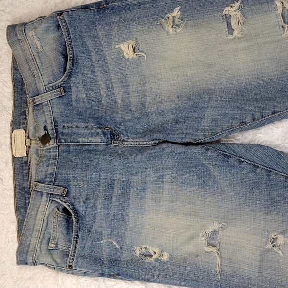 current/elliott Mississippi Destroy Blue High Rise The Skinny Boy Jeans - Picture 3 of 12